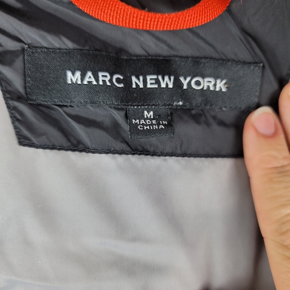 Marc New York Puffer Down Filled Hooded Black Jacket Size Medium - Picture 6 of 16